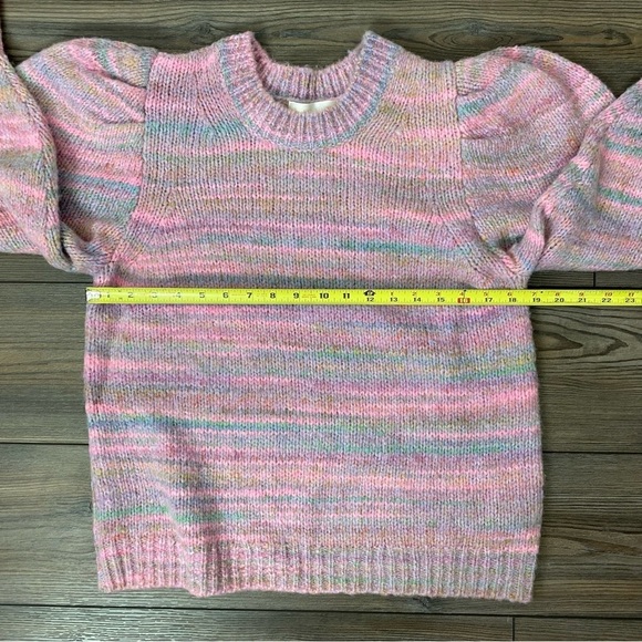 Love Shack Fancy Aquarius Pullover Puffed Sleeve Sweater - Picture 8 of 9